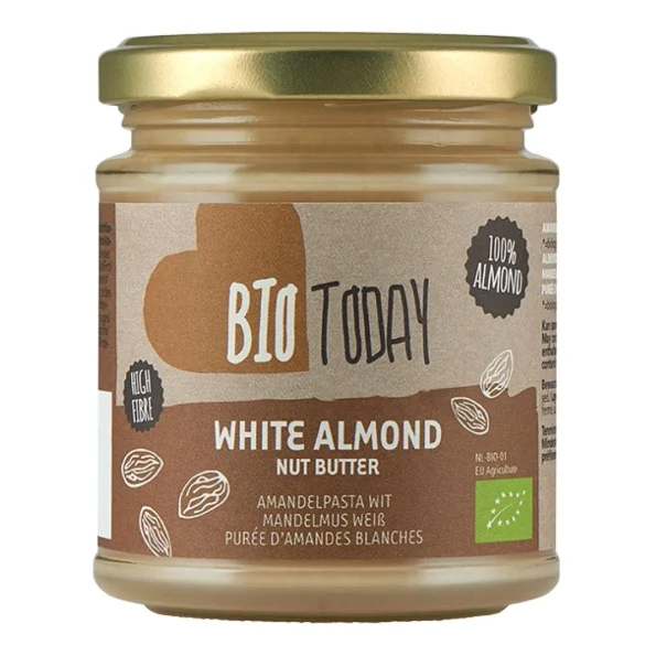 Unt de migdale decojite Bio, 100% migdale, Bio Today, 170g