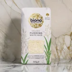 Orez alb organic pentru orez cu lapte, Biona, 500g
