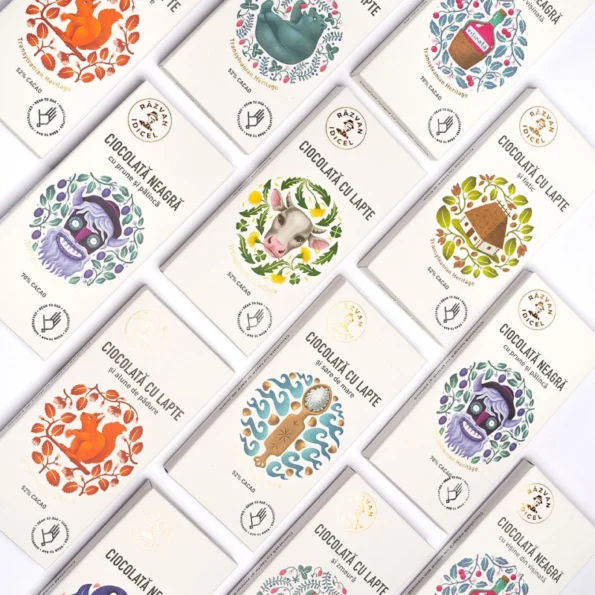 Ciocolată cu lapte, 52% cacao, artizanală, Razvan, 70g