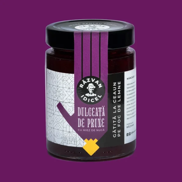 Dulceata de prune cu miez de nuca Razvan 380g