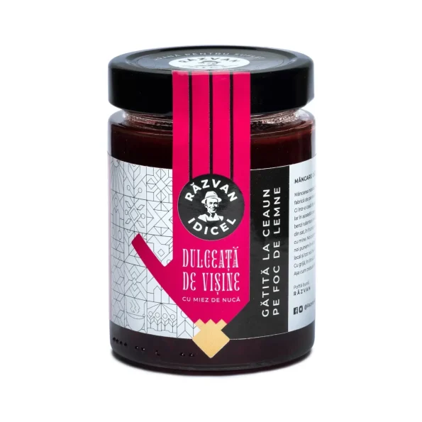 Dulceata de visine cu miez de nuca Razvan 380g