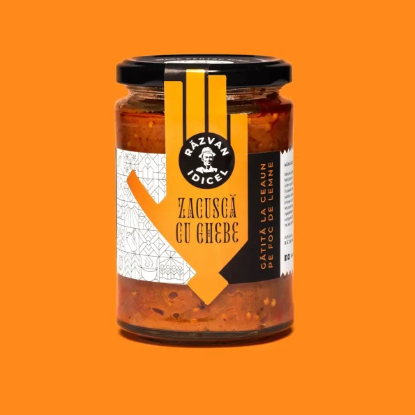 Zacuscă cu ghebe, rețetă tradițională, gătită la ceaun, Razvan, 350g