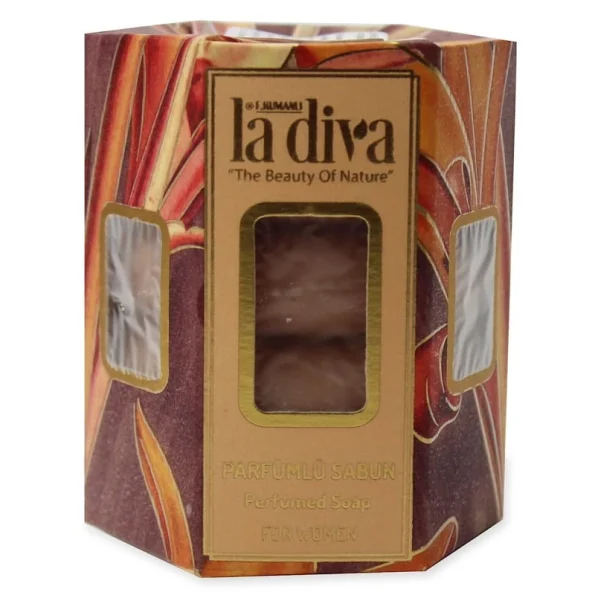 Set săpun parfumat femei, Twist, LA DIVA, 4 x 45g