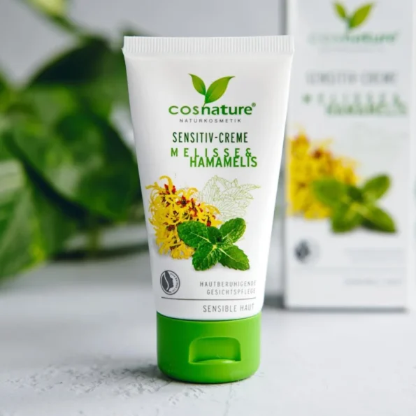 Crema piele sensibila, melisa si hamamelis, Cosnature, 50ml
