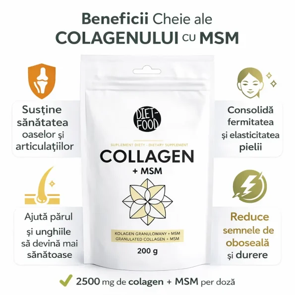 Colagen hidrolizat bovin MSM instant Diet Food 200g