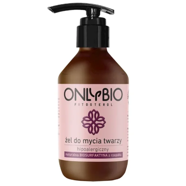 Gel de curatare faciala hipoalergenic, ONLYBIO, 250 ml