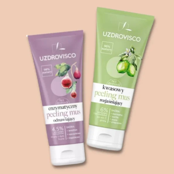 Peeling facial enzimatic, spuma activa, Mousse Uzdrovisco, 60ml
