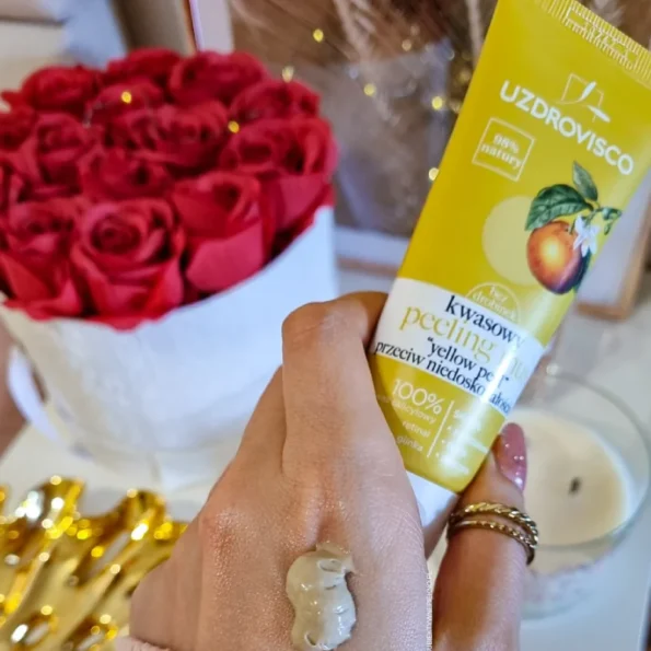 Peeling facial, imperfectiuni, Mousse "Yellow Peel", Uzdrovisco, 60ml