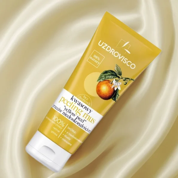 Peeling facial, imperfectiuni, Mousse "Yellow Peel", Uzdrovisco, 60ml