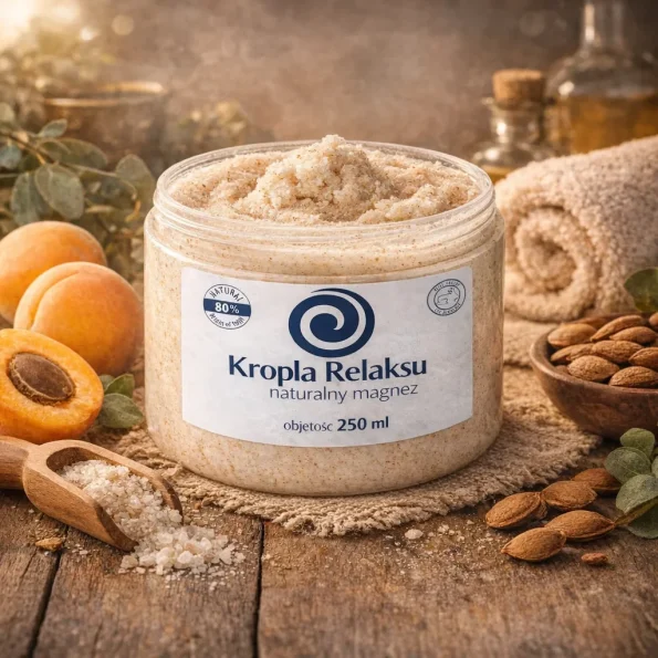 Exfoliant de corp cu magneziu, Kropla Relaksu, 250ml