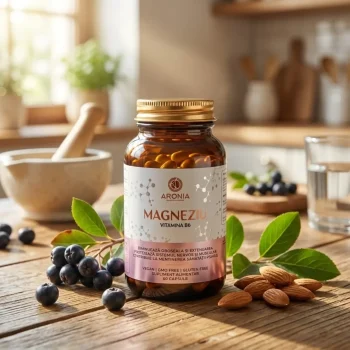 Magneziu 375mg, Vitamina B6, Aronia Charlottenburg, 60 capsule - Proteine & Suplimente alimentare