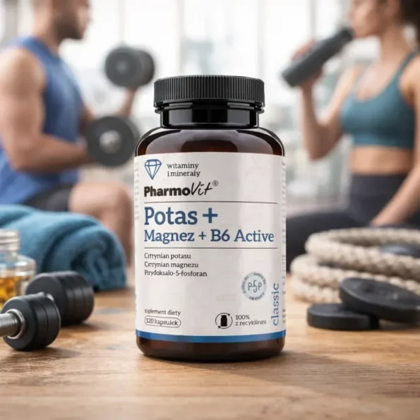 Potasiu + Magneziu + Vitamina B6 Active Pharmovit 120 capsule