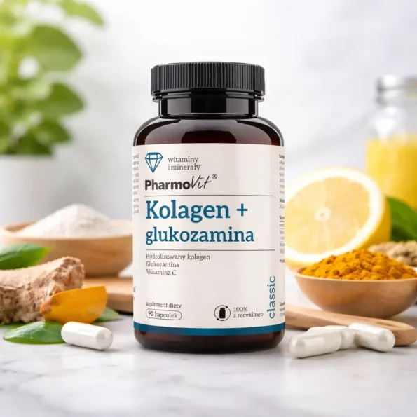 Colagen Glucozamina, Pharmovit 90 buc. 689g