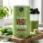 Mix proteine vegane Bio, 70g proteine/100g, mazare orez canepa, Diet Food, 500g