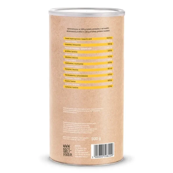 Proteina din Zer Izolata 90%, Diet Food, 500g