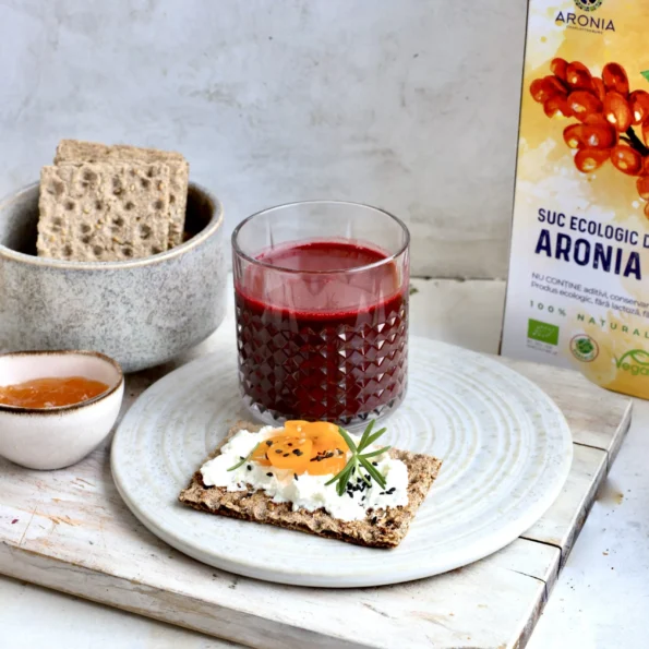 Suc aronia și cătină, natural 100%, presat la rece, Aronia Charlottenburg, 3L