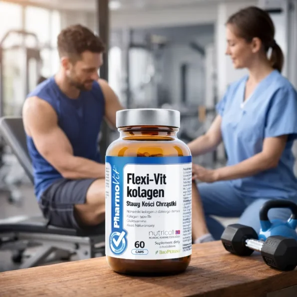 Colagen hidrolizat Pharmovit Flexi-Vit tip I II glucozamină MSM capsule 60 buc