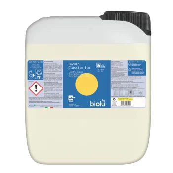 Detergent lichid ecologic, rufe albe și colorate, lămâie, Biolù, 5L