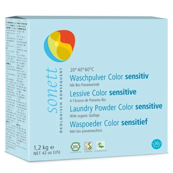 Detergent ecologic praf, rufe, neutru, Sonett, 1.2 kg