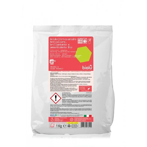 Acid citric ecologic, rufe, detartrant, Biolu, 1kg