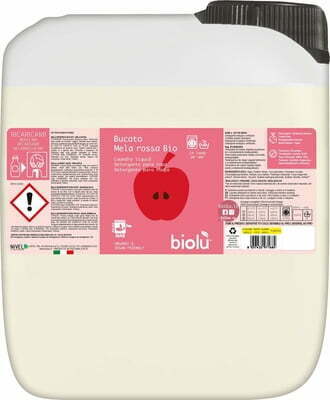 Detergent ecologic lichid pentru rufe albe si colorate mere rosii 5l - biolu