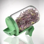 Germinator tip borcan, germinare semințe, sticlă, Germline, 660 ml