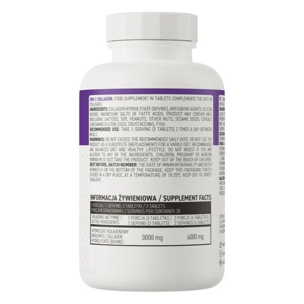 Colagen hidrolizat bovin pentru articulații, OstroVit, 90 bucăți