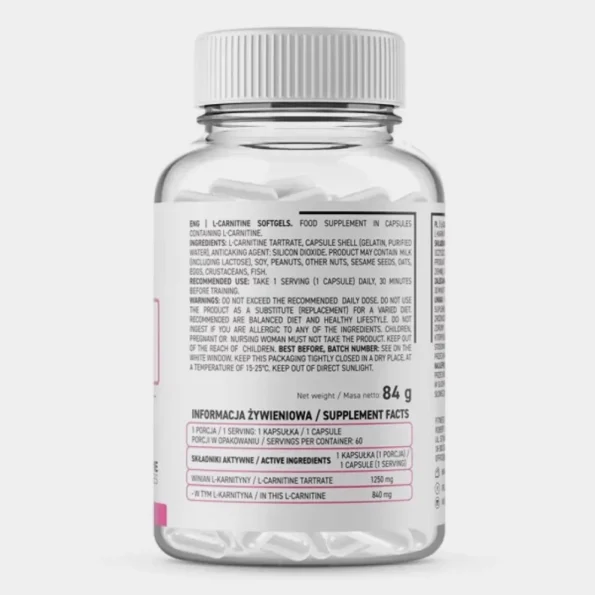 L-Carnitine Supreme 1250 mg OstroVit 60 capsule