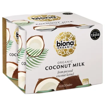 Bautura de cocos bio, Biona, 4pack x 400ml