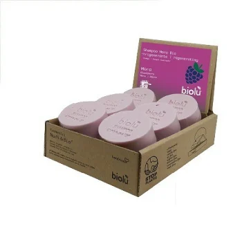 Sampon solid cu mure, bio, Biolu, 12 buc x 55g