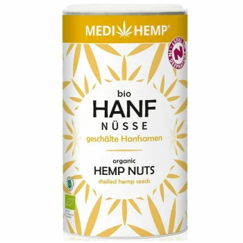 Seminte de canepa decorticate, bio, Medihemp 250g