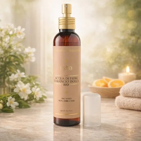 Apa de flori de portocal dulce, bio, Isha, 150ml