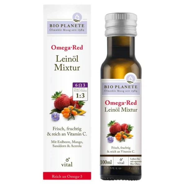 Amestec de ulei de in, Omega Red, bio, Bio Planete, 100ml