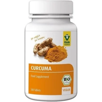 Turmeric bio, 300 tablete vegane, RAAB, 300 mg