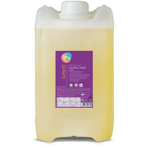 Detergent lichid eco, lavanda, rufe albe si colorate, Sonett, 20l