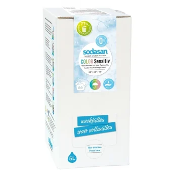 Detergent bio lichid pentru rufe sensibile, 5L, Sodasan hipoalergen
