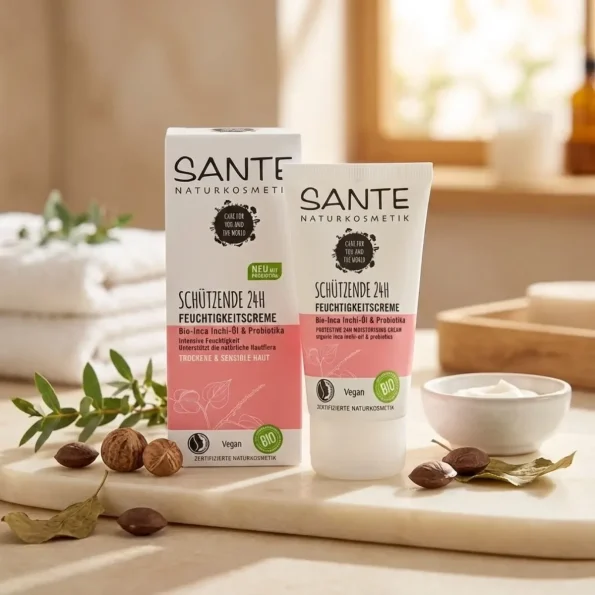 Crema hidratanta protectoare, ulei inca inchi, probiotice, Sante, 50ml - Uncategory