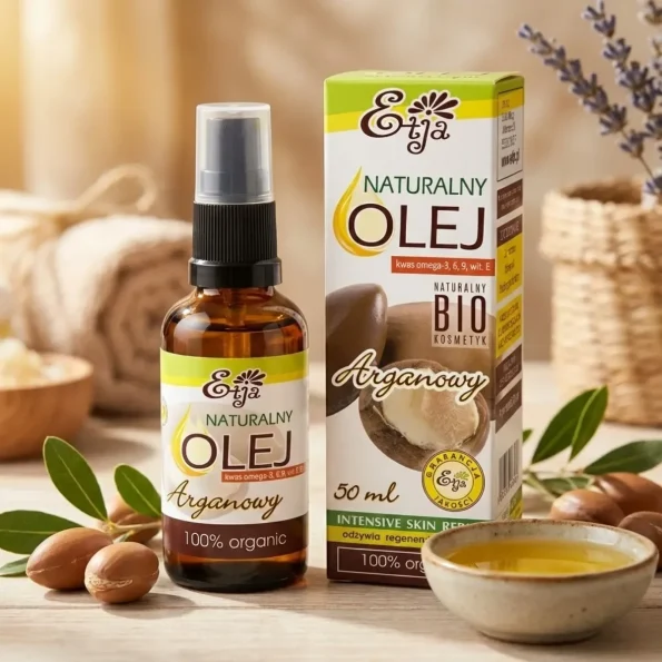 Ulei de argan bio presat la rece, ten, par, ETJA, 50ml