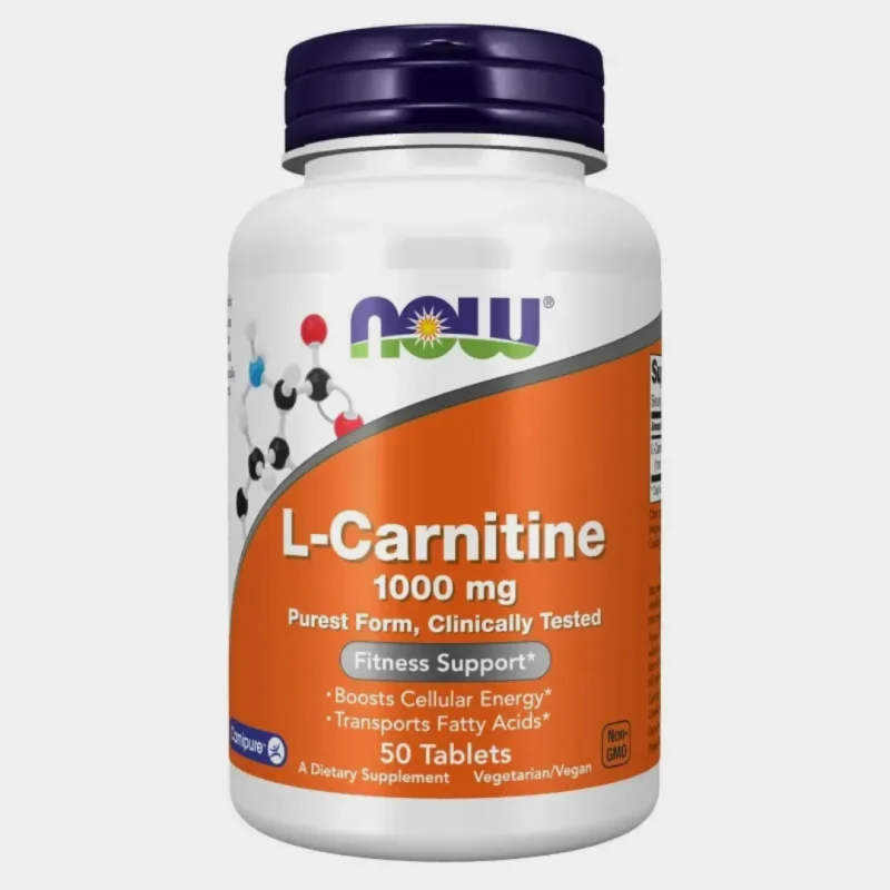 L-carnitina 1000mg 50 tablete - now foods