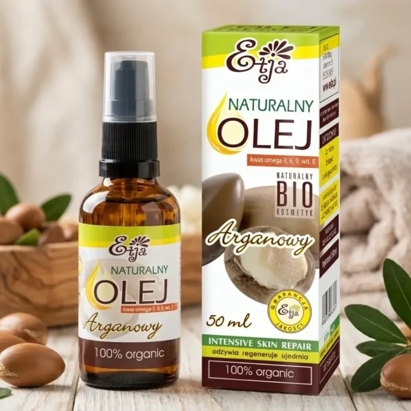 Ulei de argan bio presat la rece, ten, par, ETJA, 50ml