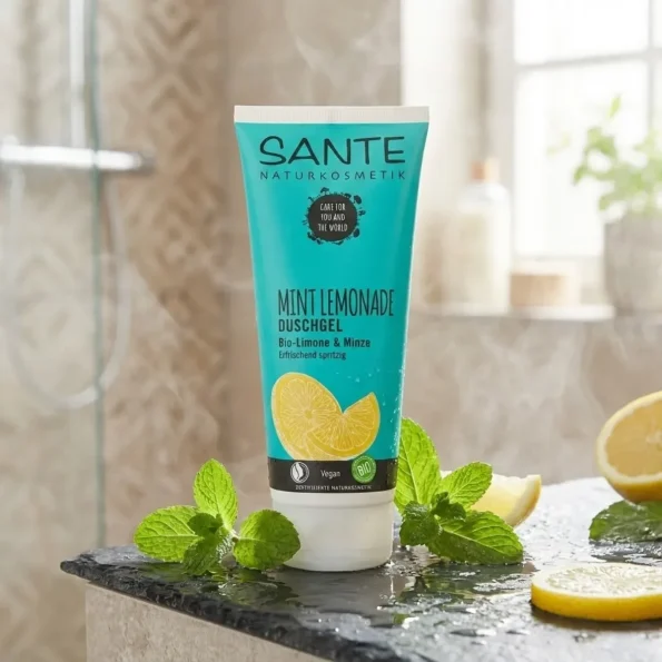 Gel de dus cu menta si lamaie, Sante, 200ml