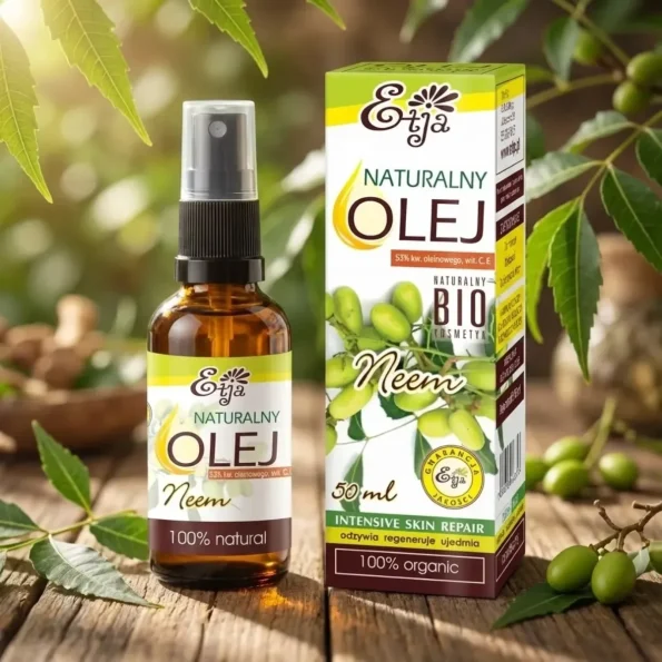 Ulei de neem cosmetic, presare rece, nerafinat ETJA, 50ml - Produse cosmetice