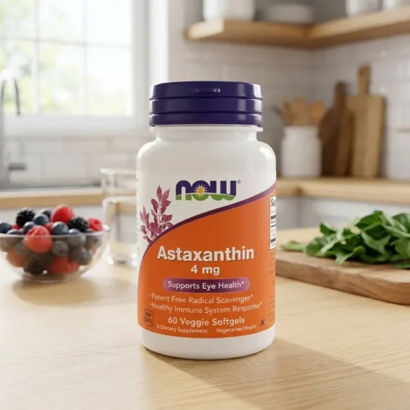 Astaxantina Now Foods 4mg 60 capsule vegane