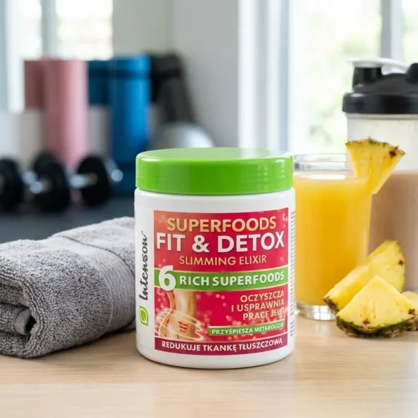 Elixir natural Fit & Detox detoxifiere, pulbere, Intenson, 135 g