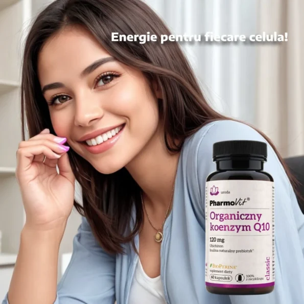 Coenzima Q10, antioxidant, energie celulară, Pharmovit, 60 capsule