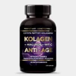 Colagen anti-age cu acid hialuronic si vitamina c intenson 500 mg 120 de tablete