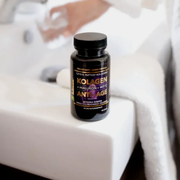 Colagen anti-age, acid hialuronic, vitamina C, tablete, Intenson, 500 mg, 90