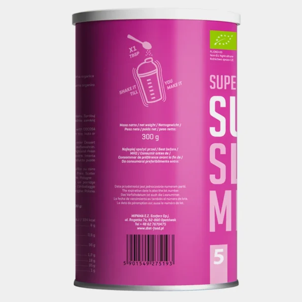 Pulbere Bio Super Slim Mix, slăbire naturală, metabolism accelerat, Diet Food, 300g