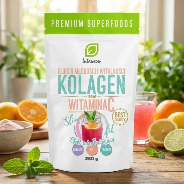 Colagen cu vitamina C Intenson 250g Colagen cu vitamina C Intenson 250g