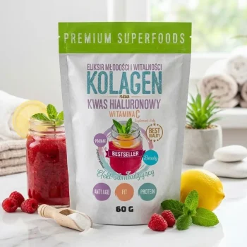 Colagen de peste, vitamina C, acid hialuronic, pulbere, Intenson, 60g